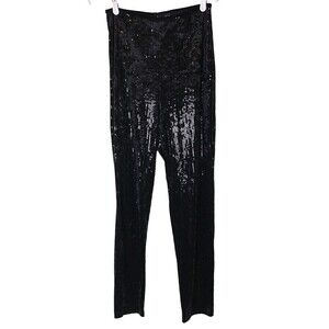 Windsor Black Sequins Pants Large Size Women’s Boutique Occasion Dressy 14 16
